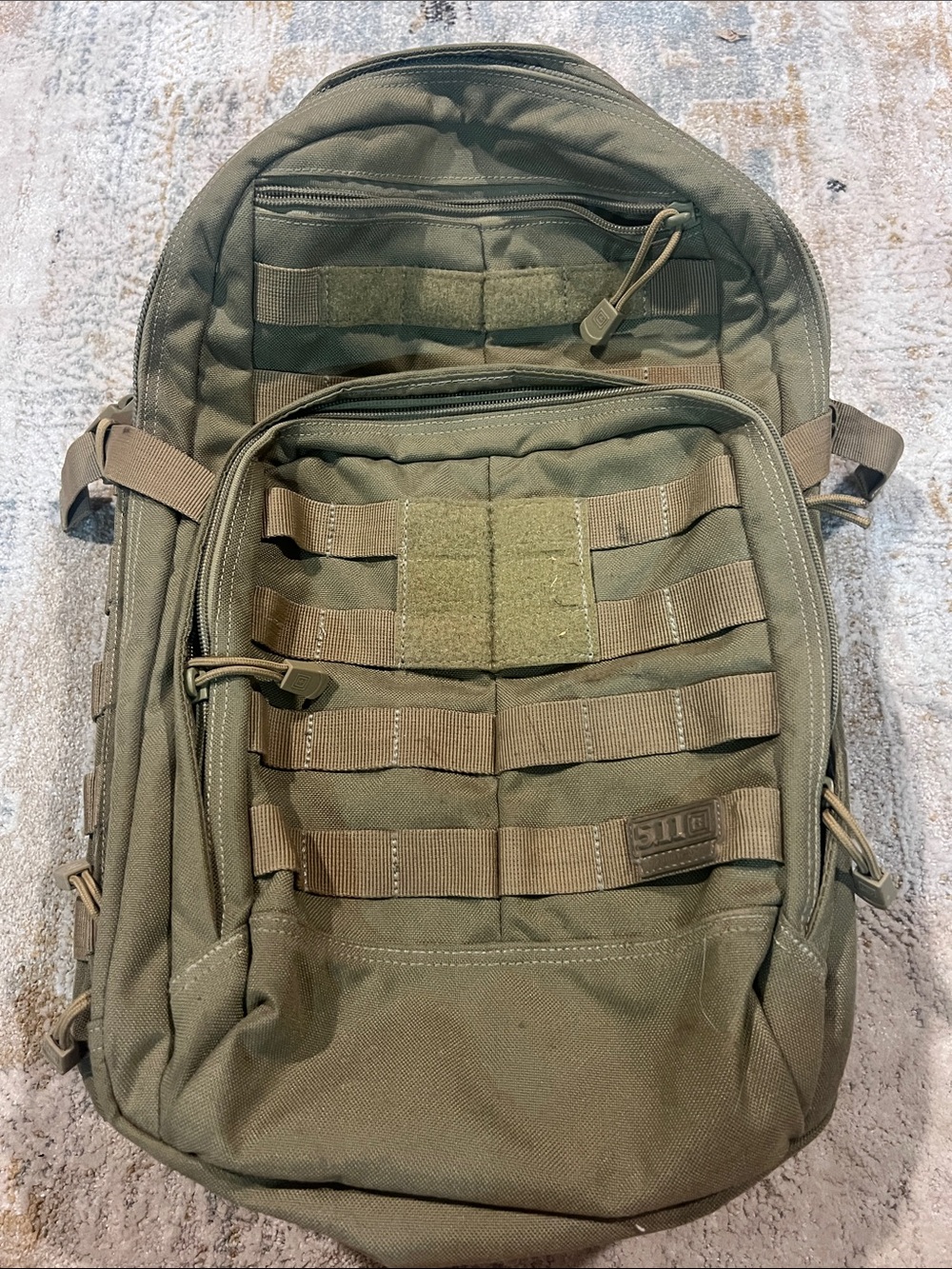 5.11 Tactical Olive Green Men's Backpack - Durable MOLLE very clean z32